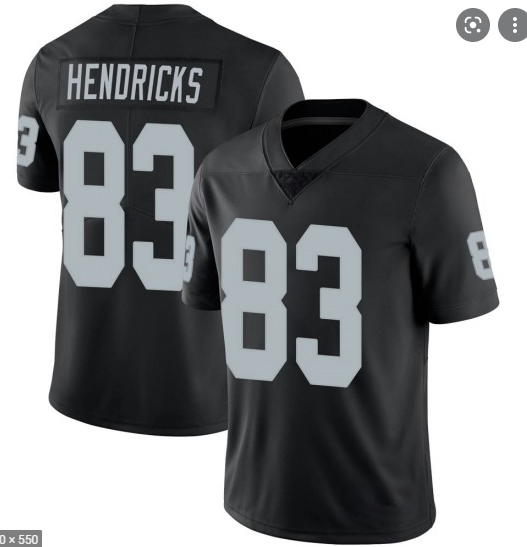Men's Las Vegas Raiders # 83 hendricks Black Vapor Untouchable Limited Stitched Football Jersey